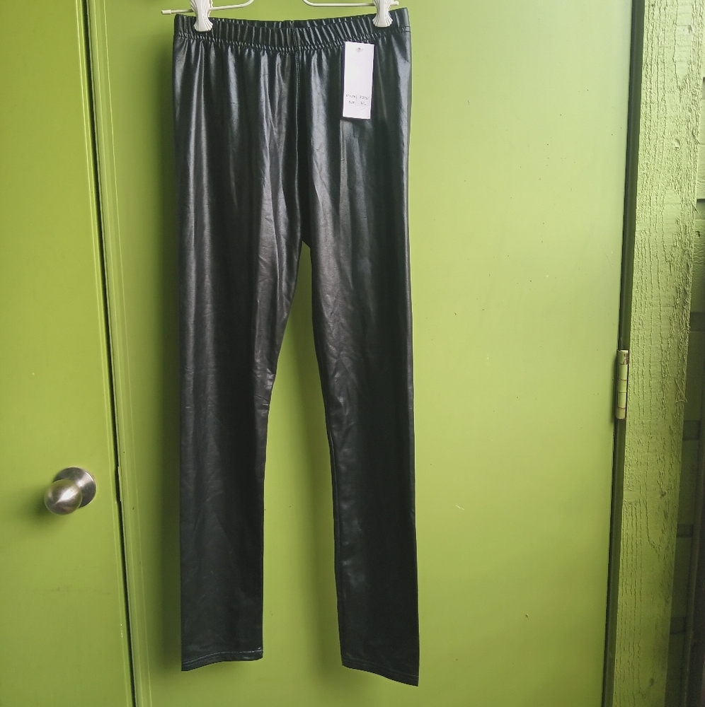 Kathy black polyester  leggings